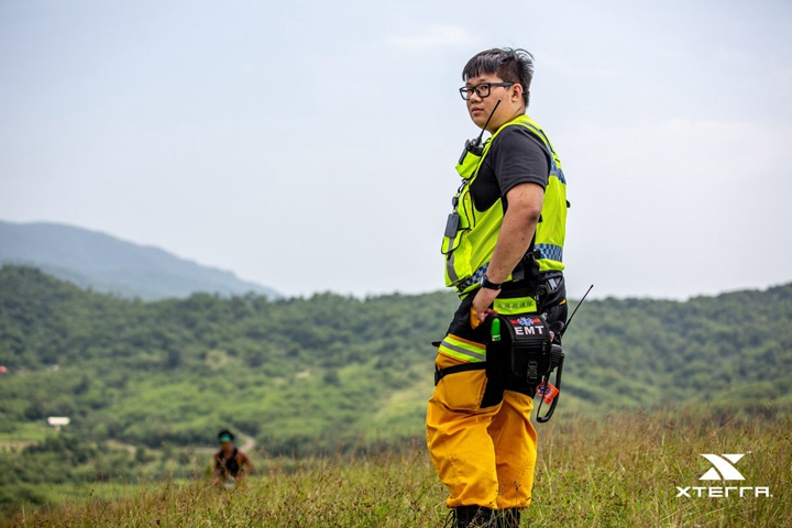XTERRA Taiwan 賽段不時都能看到救護人員在旁,讓選手們相當安心。圖片來源 : XTERRA Taiwan