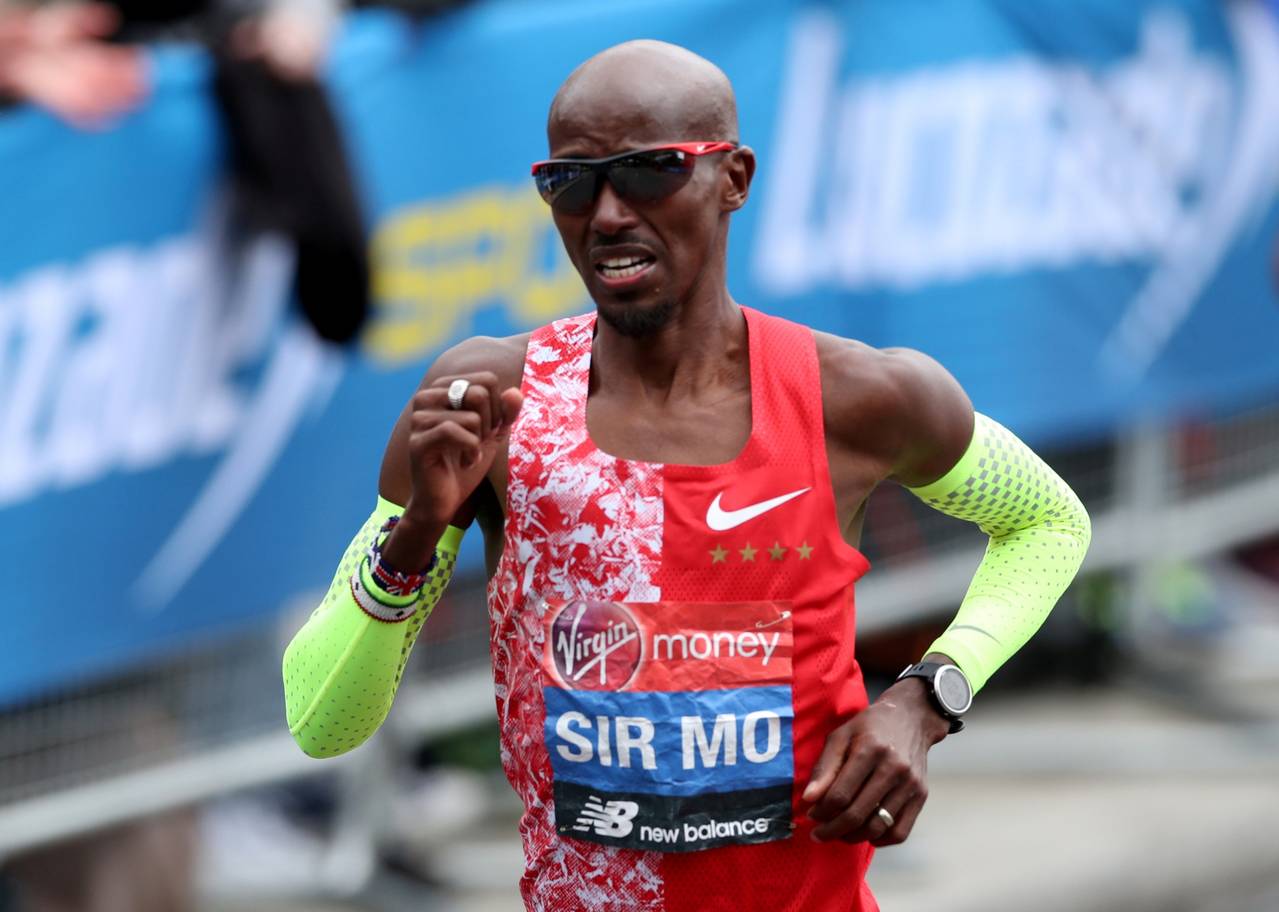 競賽中最受矚目的MO FARAH,也以02:05:39成績奪下第五名