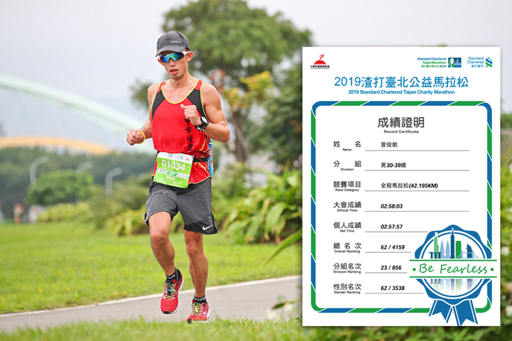 2019鎮西堡100K/2018萬金石/2019渣打馬拉松 (圖片來源:運動筆記/曾俊凱/運動標籤)
