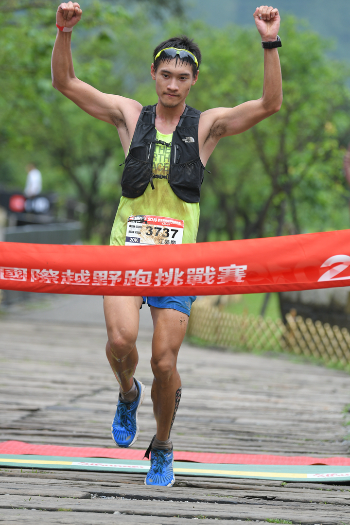 The North Face北面2019國際越野跑挑戰賽 20K冠軍江晏慶。(照片由北面提供)