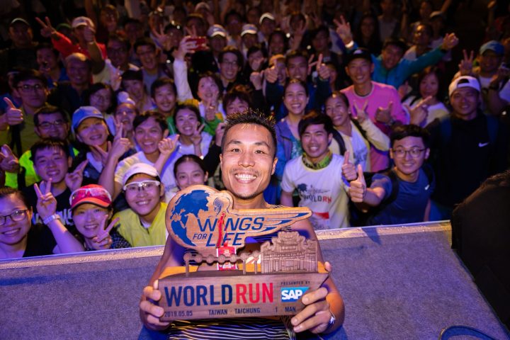 Wings For Life World Run 2019 台灣男子冠軍李智群(圖片來源:Wings for Life World Run FaceBook)