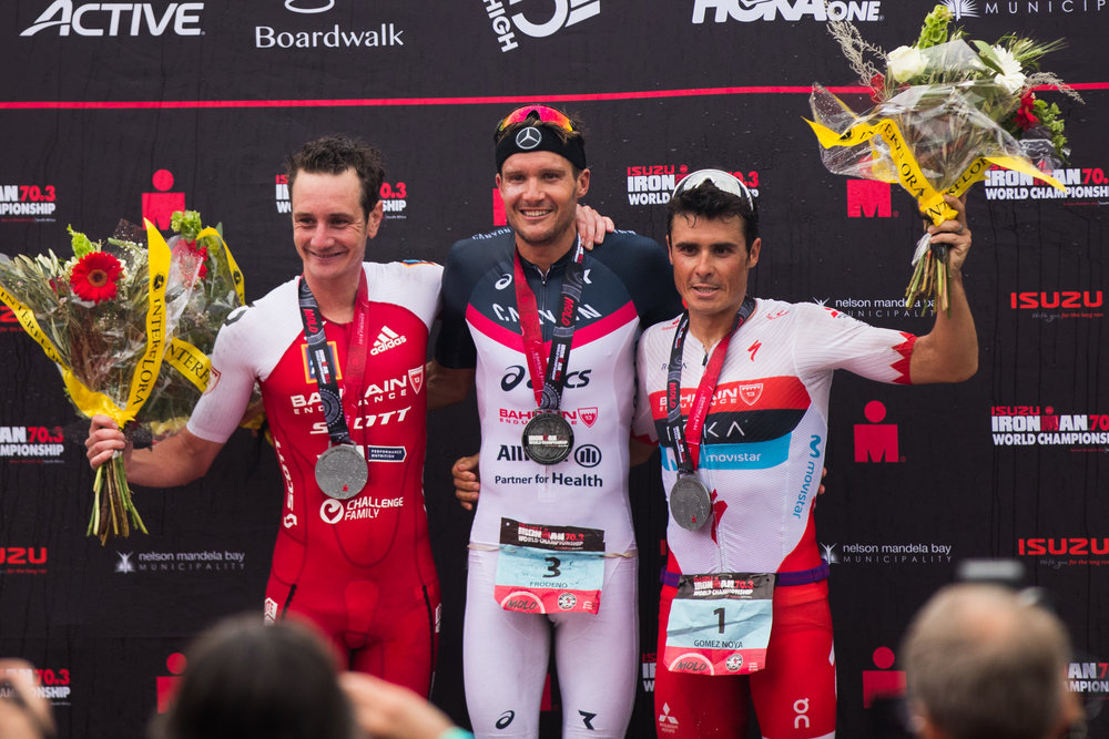2018年Alister Brownlee 參加Ironman70.3南非世界錦標賽,以3小時37分41秒的成績得到第二名。