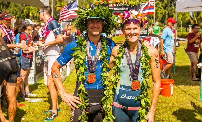 2019Xterra世錦賽冠軍男女得主,(左)南非選手Bradley Weiss、(右)百慕達選手Flora Duffy。圖片來源。