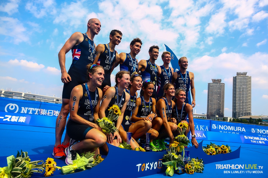 2019東京奧運測試賽前三名隊伍:法國、英國、美國。