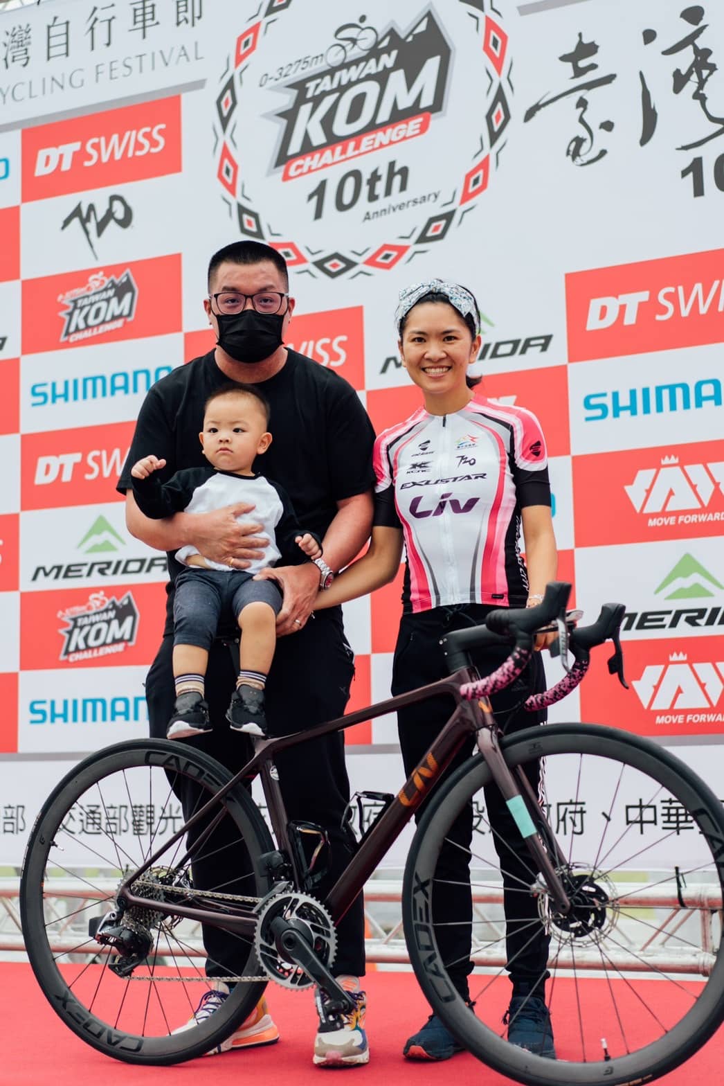 曾可妡目前已經有 1 個 1 歲 2 個月大的兒子,去年 5 月積極尋求復出。圖片來源:中華民國自行車騎士協會提供