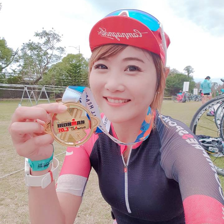 2019 IRONMAN 70.3 10週年,Lala 順利完賽;明年繼續挑戰成為 IRON QUEEN!圖片來源:Lala Chuang