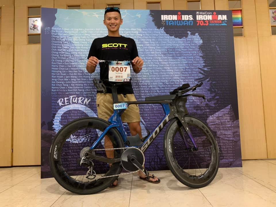 謝育宏喜歡 IRONMAN 70.3 Taiwan 大家一同朝目標前進的氛圍。圖片來源:謝育宏