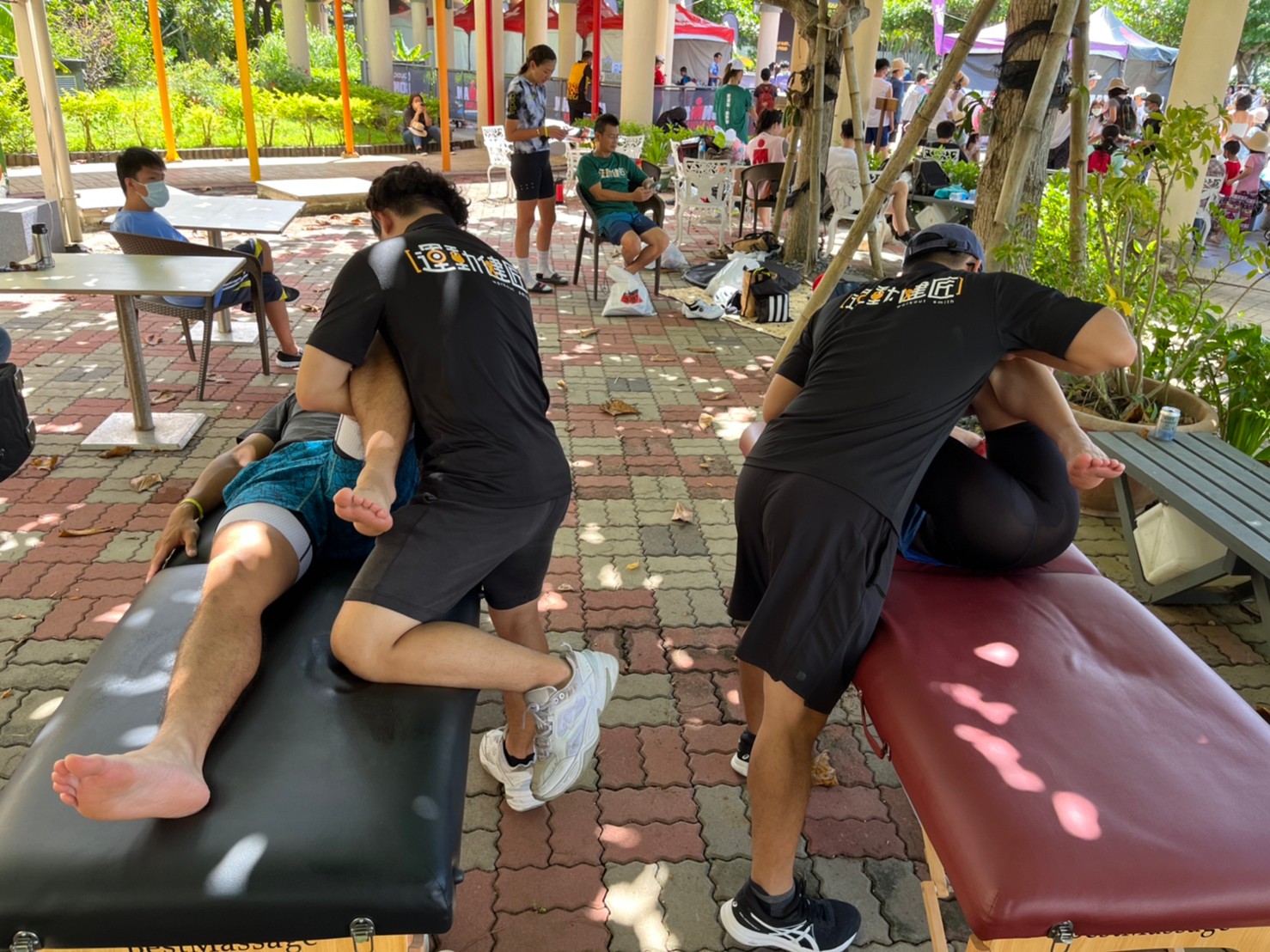 幫助運動恢復的運動健匠也是此次比賽的大功臣 照片來源:愛運動動無礙