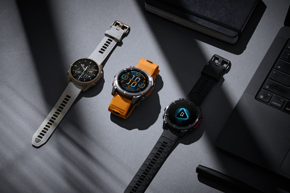 fēnix 8推出三色(石墨灰、火花橙、奶油金)、三種尺寸(43mm、47mm、51mm)及雙面混色錶帶