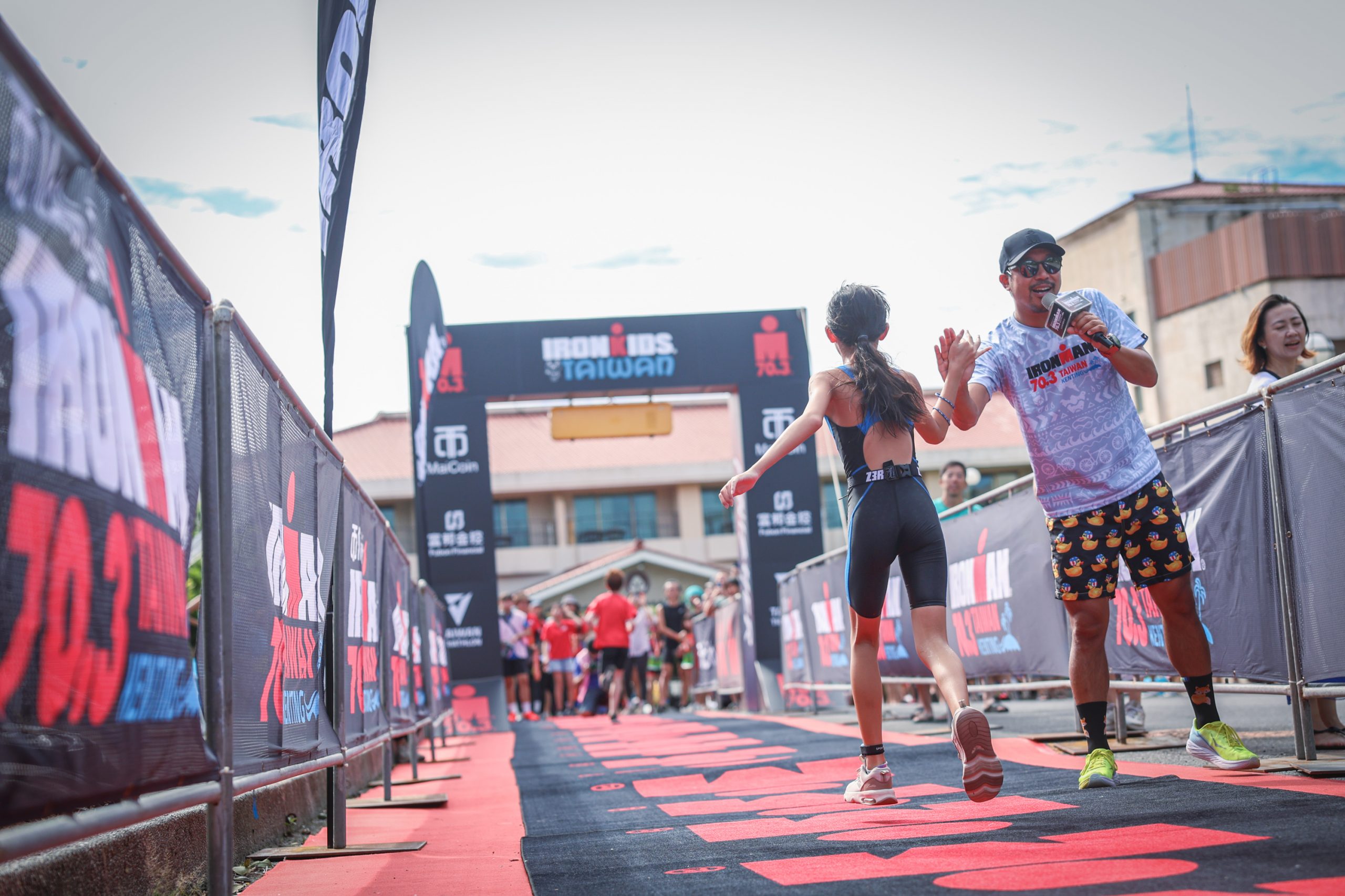 2024 IRONKIDS 順利於颱風過後的第一個週六(10.5)順利舉行，小鐵人完成比賽越過位於福華圓環前的終點拱門