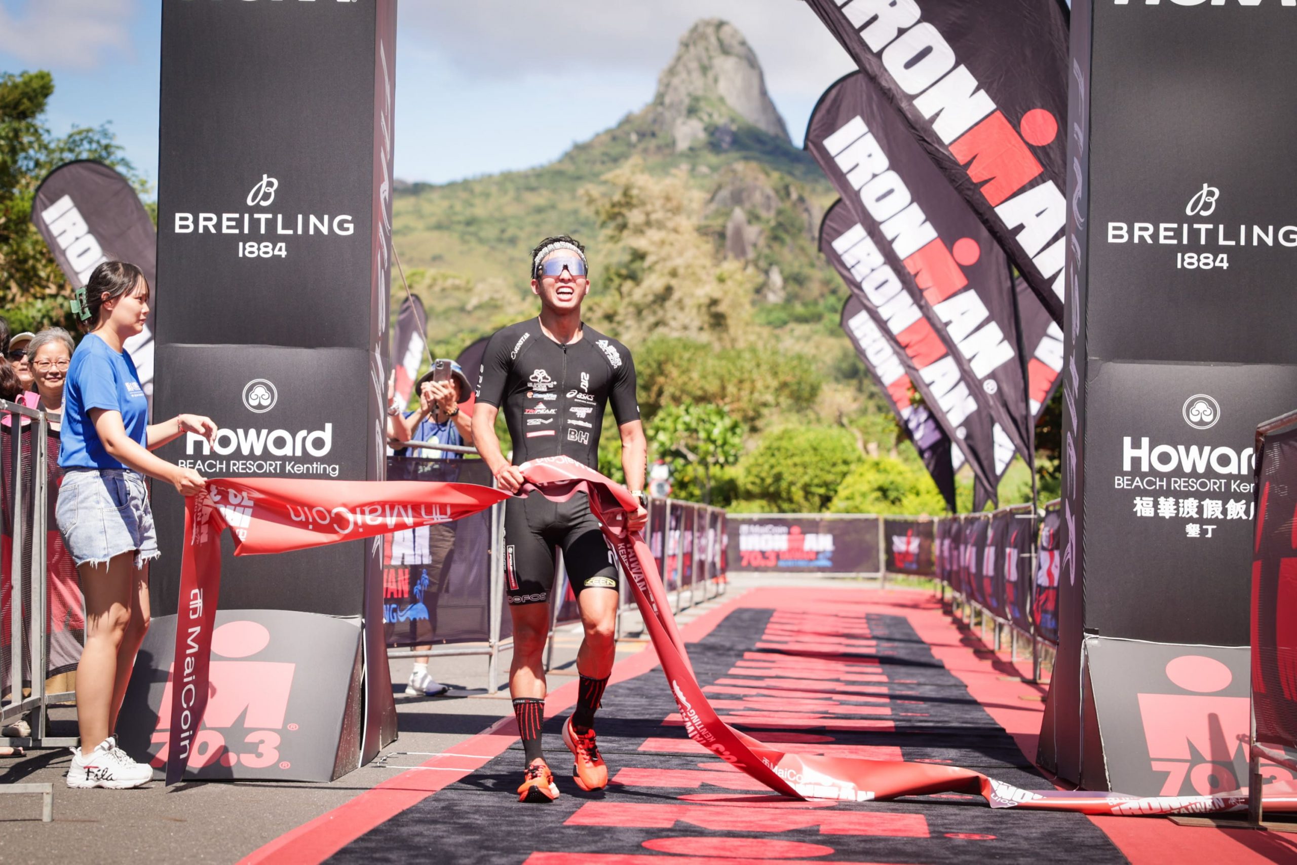 2024 MaiCoin IRONMAN 70.3墾丁國際鐵人三項賽男子總冠軍 張家豪 衝線