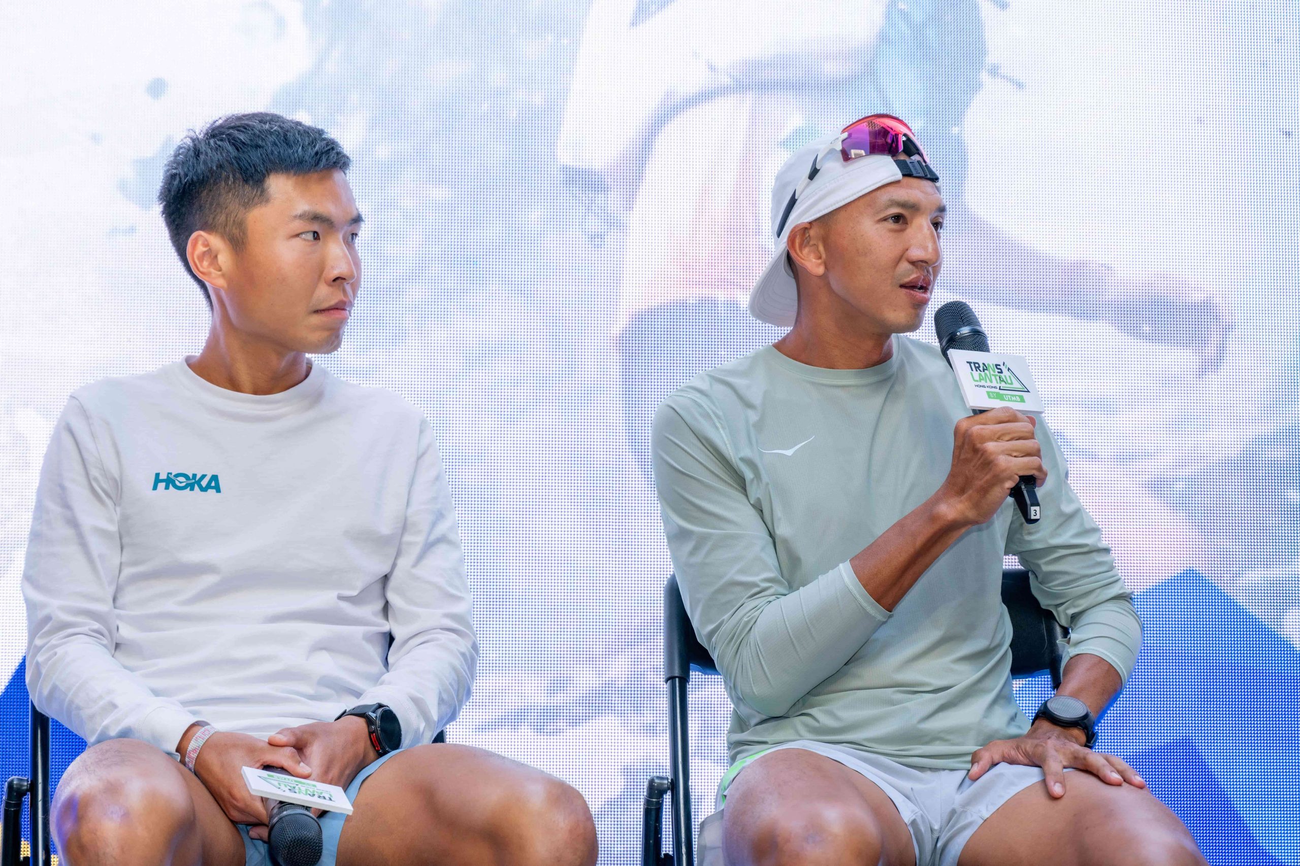 HOKA選手「怪獸」曾福祥和「鷹鷹」曾進傑,將分別參戰 100 KM 和 120 KM。圖片來源:Translantau by UTMB
