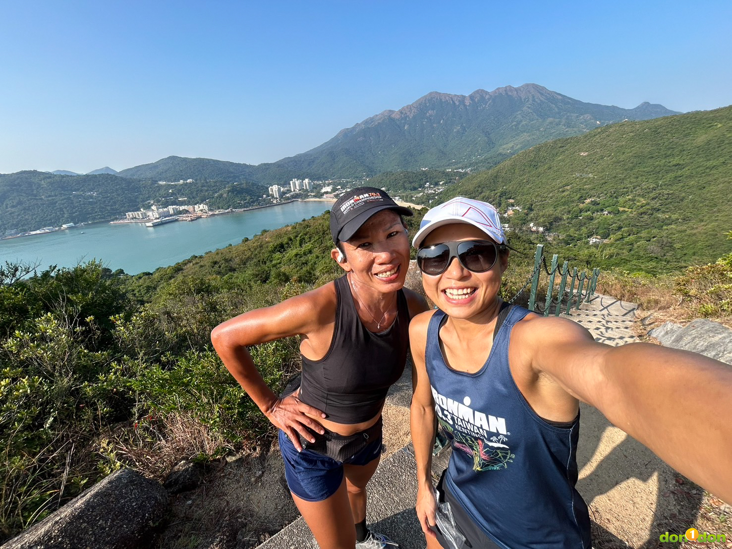 (左)印尼選手 Nani,上個月才剛完成 IRONMAN Malaysia,即將挑戰人生首場百K!