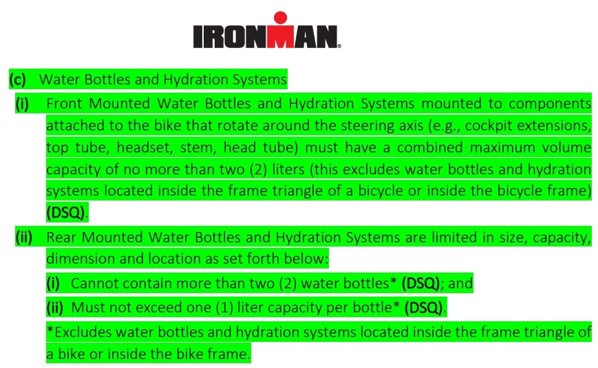資料來源：IRONMAN Rules