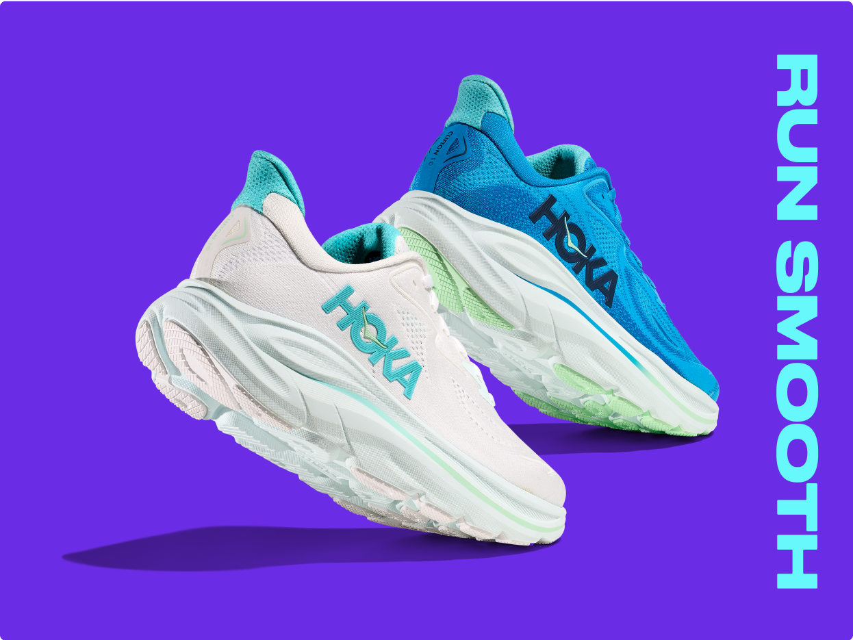 HOKA Clifton 10 男款HOKA藍/藍、女款白/天空藍定價5,080元，4月9日起於全台指定通路上市販售